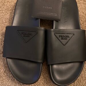 Men's Black Slide Sandals